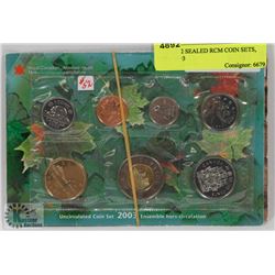 LOT OF 2 SEALED RCM COIN SETS, 2001, 2003