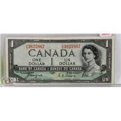 1954 CANADA $1 DEVILS FACE BILL