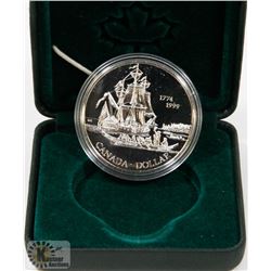 1999 PROOF CANADA CASED SILVER DOLLAR