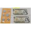 Image 1 : LOT OF CANADA CURRENCY, 1973 UNCIRCULATED COIN SET