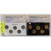 Image 1 : LOT OF 2 USA  STATE QUARTERS,  2004 GOLD,