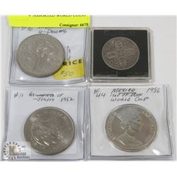 LOT OF 4  ASSORTED WORLD COINS