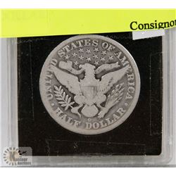 1893 O USA BARBER SILVER HALF DOLLAR