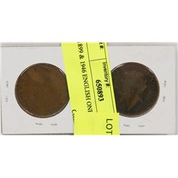 1899 & 1946 ENGLISH ONE PENNIES
