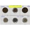 Image 1 : LOT OF 6 ASSORTED WORLD COINS.