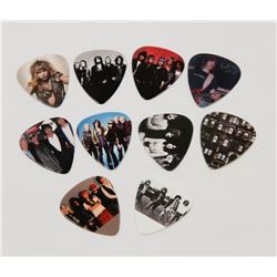 LOT OF 10 CLASSIC ROCK AND ROLL BANDS GUITAR PICKS