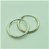 Image 3 : 126) THREE PAIRS OF STERLING SILVER HOOP EARRINGS