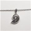 Image 2 : 189) STERLING SILVER CUBIC ZIRCONIA NECKLACE