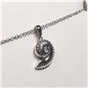 Image 3 : 189) STERLING SILVER CUBIC ZIRCONIA NECKLACE
