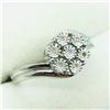 Image 2 : 179) STERLING SILVER 7 DIAMOND RING