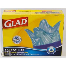CASE OF 40 EASY TIE REGULAR GARBAGE BAGS