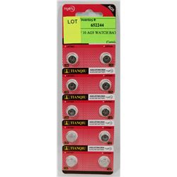 PACK OF 10 AG5 WATCH BATTERIES