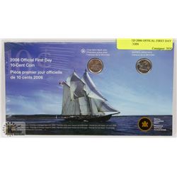 UNOPENED 2006 OFFICIAL FIRST DAY 10 CENT COIN
