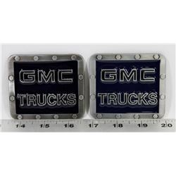 TWO GMC TRUCKS BELT BUCKLES