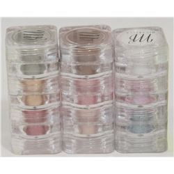 3 STACKS OF 3 MICABELLA EYE SHADOW NATURAL MINERAL