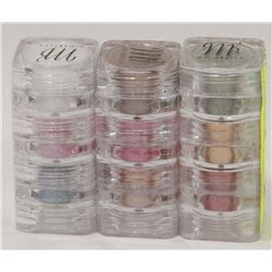 3 STACKS OF 3 MICABELLA EYE SHADOW NATURAL MINERAL