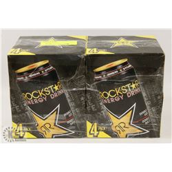 BUNDLE OF 8 CANS OF ROCK STAR ENERGY DRINK