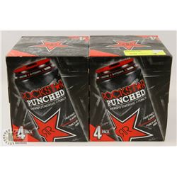 BUNDLE OF 8 CANS OF ROCK STAR ENERGY DRINK