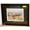 Image 1 : FRAMED AND MATTED MEREDITH EVANS SOUTHERN ALBERTA