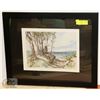 Image 1 : FRAMED AND MATTED MEREDITH EVANS LEDUC PRINT