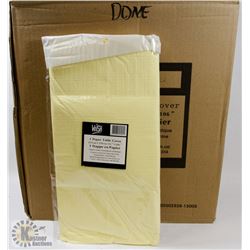 CASE OF 30 PALE YELLOW  TISSUE-TOP, PLASTIC LINED
