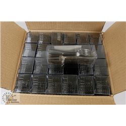 CASE OF 48 PKGS OF 24(1000+)SILVER LIKE MINI FORKS