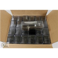 CASE OF 48 PKGS OF 24(1000+)SILVER LIKE MINI FORKS