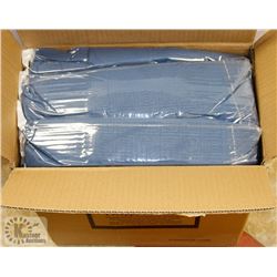 CASE OF 30 NAVY BLUE TISSUE-TOP PLASTIC LINED
