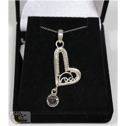 #47-RAINBOW MYSTIC PENDANT & NECKLACE