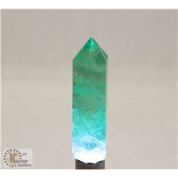 #104-GREEN  FLUORITE CRYSTAL QUARTZ  HEALING STONE
