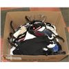 Image 1 : BOX OF ASSORTED CLOTHING, APPEARS TO BE MOSTLY