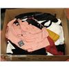 Image 1 : BOX OF ASSORTED CLOTHING, APPEARS TO BE MOSTLY