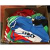 Image 1 : BOX OF ASSORTED CLOTHING, APPEARS TO BE SPORTS