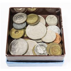 LOT  OF ASSORTED WORLD COINS