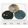 Image 1 : GROUP OF 3 JADE STYLE STONE MEDALLIONS