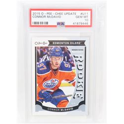 CONNOR MCDAVID PSA GRADED 10 ROOKIE CARD #U11.