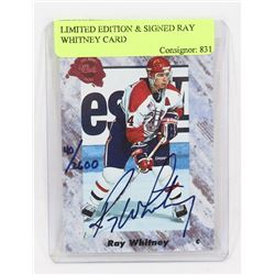 LIMITED EDITION & SIGNED RAY WHITNEY CARD