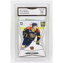 CONNOR MCDAVID GRADED 10 DRAFT ROOKIE CARD.