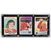 Image 1 : 3 FRAMED BERNIE PARENT 1970'S OPC CARDS,