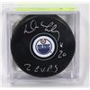 Image 1 : EDMONTON OILERS DAVE LUMLEY SIGNED HOCKEY PUCK