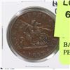 Image 1 : BANK OF UPPER CANADA 1857 HALF PENNY.
