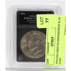 1976 ENCASED US EISENHOWER $1.00 COIN.