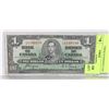 Image 1 : 1937 CANADIAN $1.00 BILL.