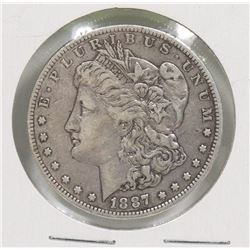 1887 USA  0 MORGAN SILVER $1 COIN