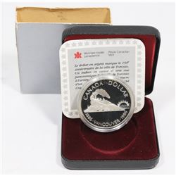 1986 CANADIAN CASED PROOF SILVER $1