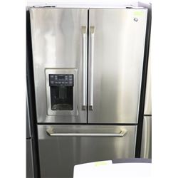 GE STAINLESS STEEL FRENCH DOOR FRIDGE WITH