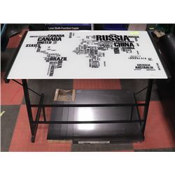 LOT OF 2 TABLES - INCL 35.5" X 20" X 28.5" AND NEW