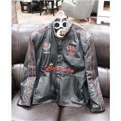 DALE ERNHARDT JR BUDWEISER SIZE XL 100% LEATHER