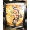 Image 1 : FRAMED EAGLE PICTURE.