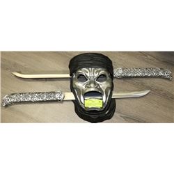 300 MOVIE REPLICA IMMORTAL SET REAL SWORDS +MASK